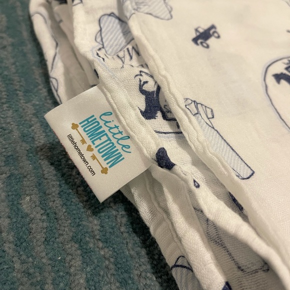 Little Hometown Southern Gentleman Baby Muslin Swaddle Blanket - Picture 3 of 3